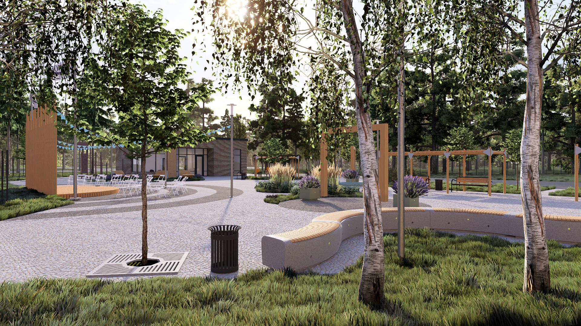 Въездная группа поселка «ПЕСТОВО»